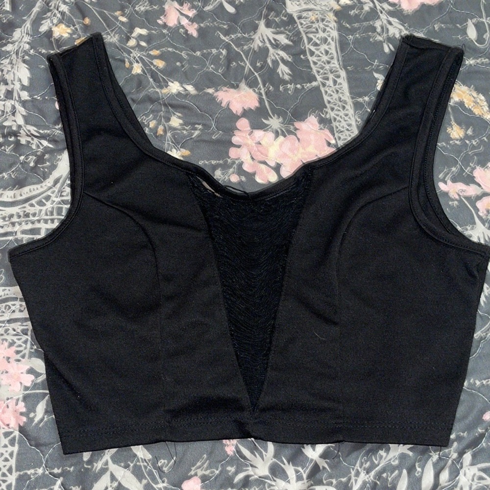 Black crop top